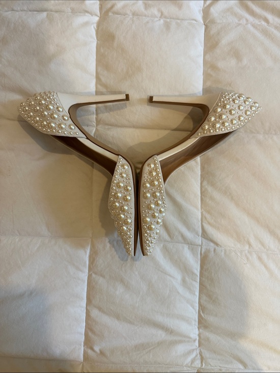 INC International Concepts Shoes - INC International Concepts White Pearl-Embellished Pointed Toe Pumps. Never worn
